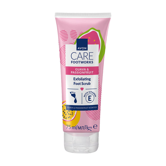 Foot Works Guava & Passion Fruit Exfoliating Foot Scrub - 75ml