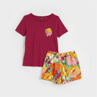 Painted Floral Shortie PJs