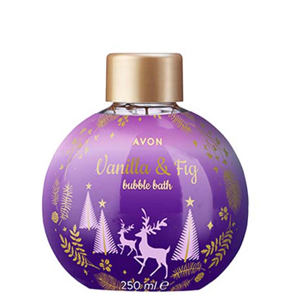 Vanilla & Fig Festive Bubble Bath Toiletries AVON UK