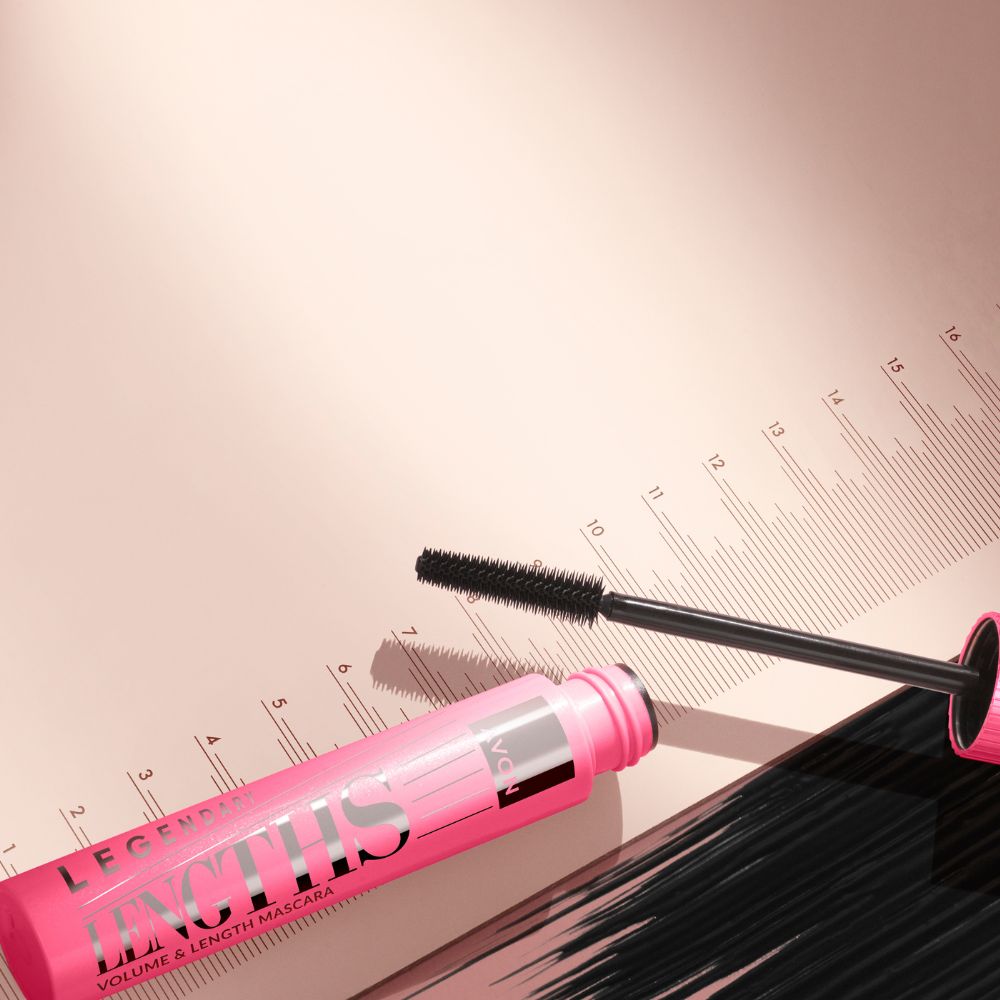 Avon LEGENDARY LENGHTS Mascara – Wimperntusche Für Längere Wimpern, Farbe: Blackest Black