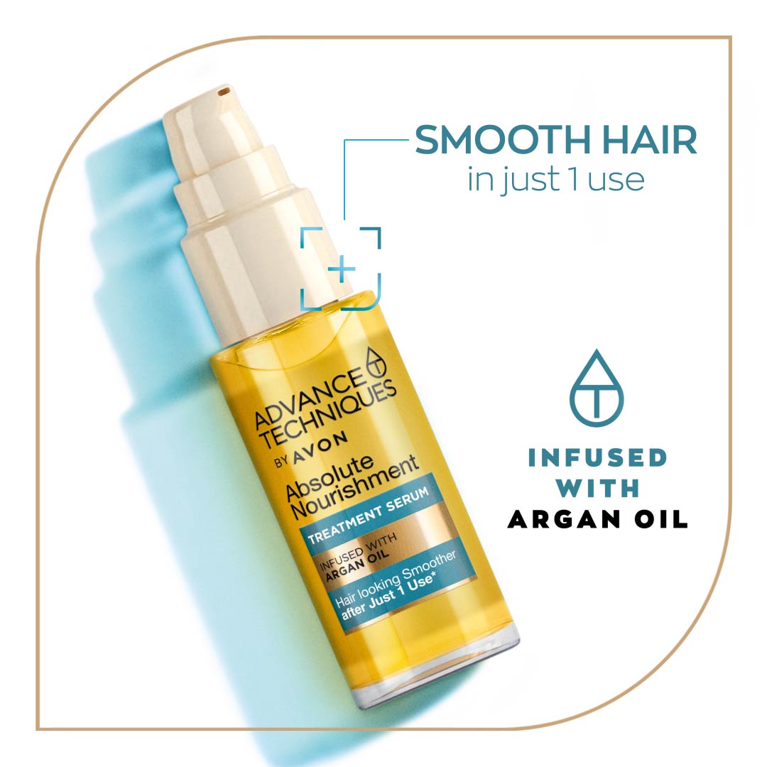 Advance Techniques Absolute Nourishment Argan Oil 30ml Haircare Avon Uk 8337