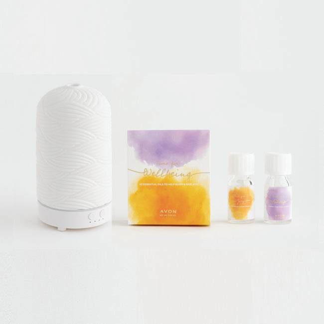 My Retreat Aroma Diffuser with Time for Joy and Sleep Oil Duo