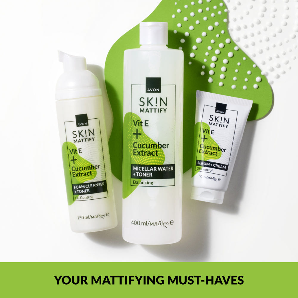 SK!N Mattify Foam Cleanser + Toner | Skincare | Avon UK