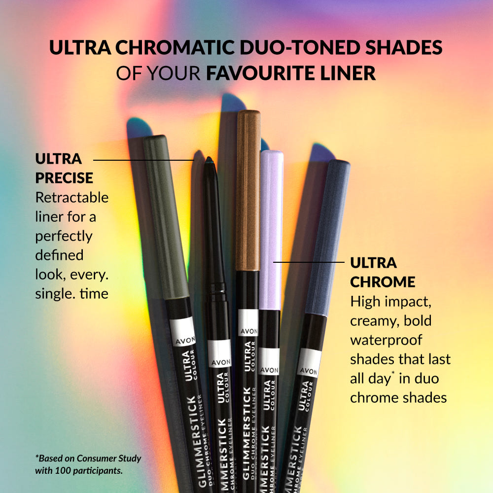 Ultra Colour Glimmerstick Duo Chrome Eyeliner | Make-Up | Avon UK