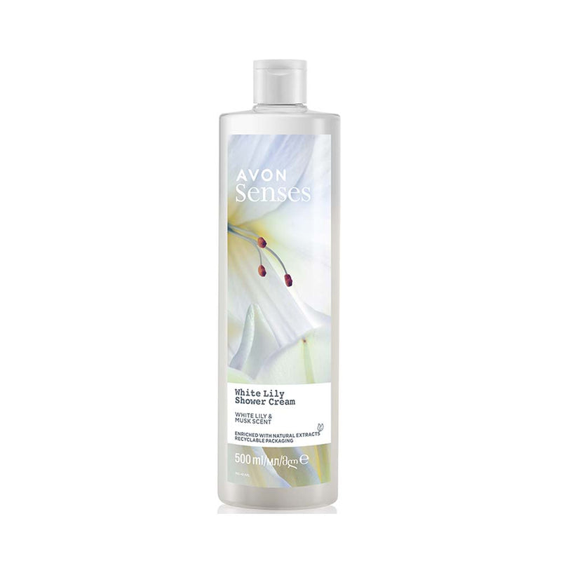 white lily body mist Senses | White Lily Shower Cream: White Lily & Musk - 500ml | Toiletries