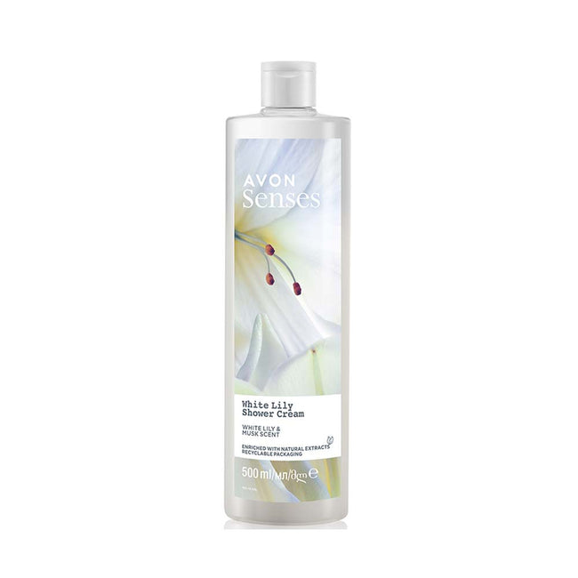 Senses White Lily Shower Cream: White Lily & Musk - 500ml