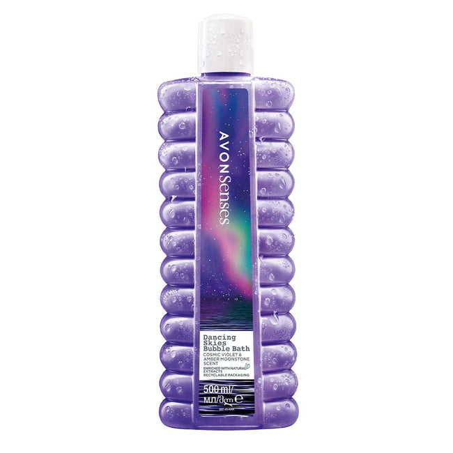 Senses Dancing Skies Bubble Bath: Cosmic Violet & Amber Moonstone - 500ml