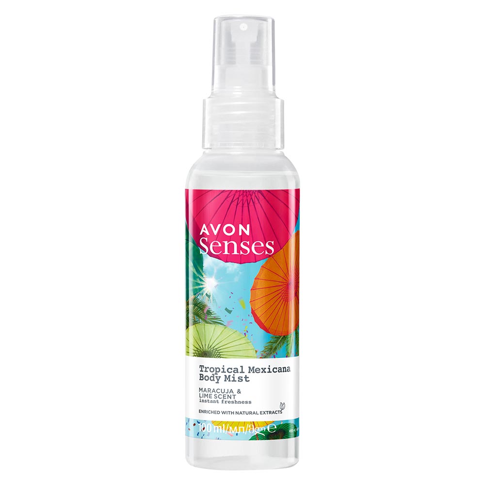 Senses Tropical Mexicana Body Mist - 100ml | Body & Toiletries | AVON UK