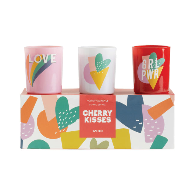 Cherry Kisses Votive Set