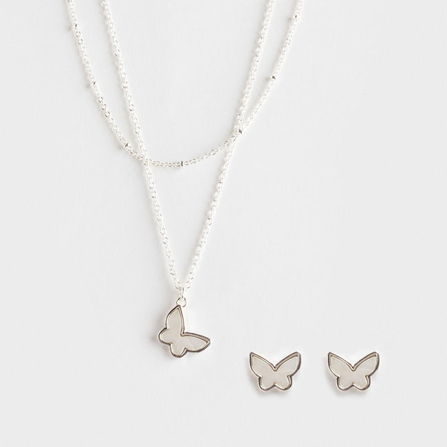 Iris 2-Piece Silver Gift Set