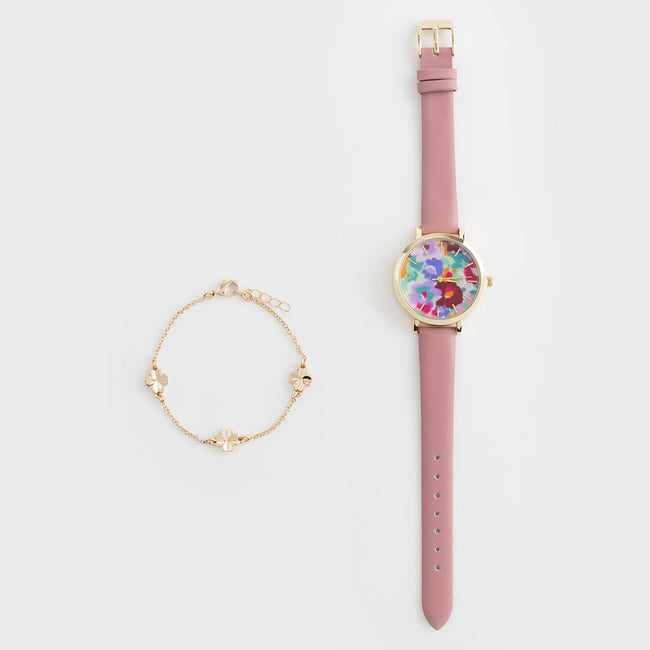 Fleur Watch & Bracelet Gift Set