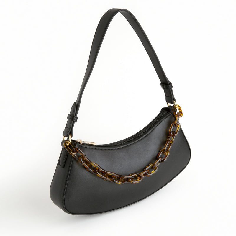 Tortoiseshell baguette bag sale