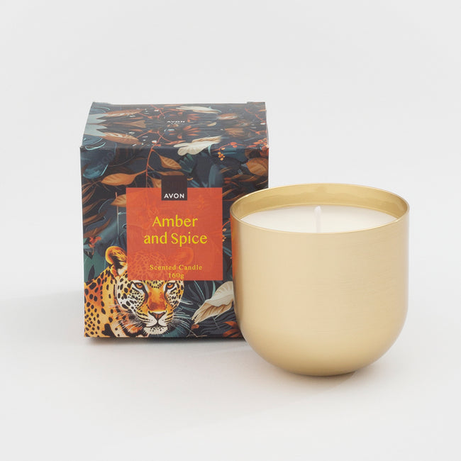 Amber & Spice Scented Candle