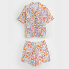 Postcard Print Shortie PJ