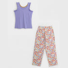 Postcard Print Straight Leg PJ