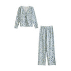 Tie-front straight-leg PJ