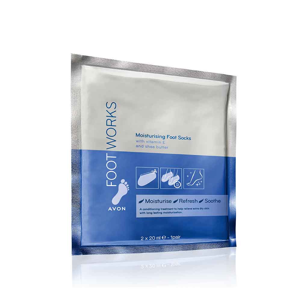 Footworks Moisturising Foot Socks Body AVON UK