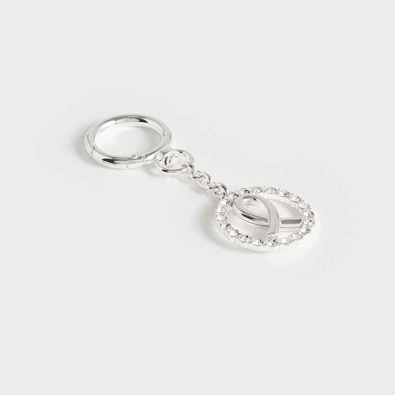 Breast Cancer Sparkle Keyring