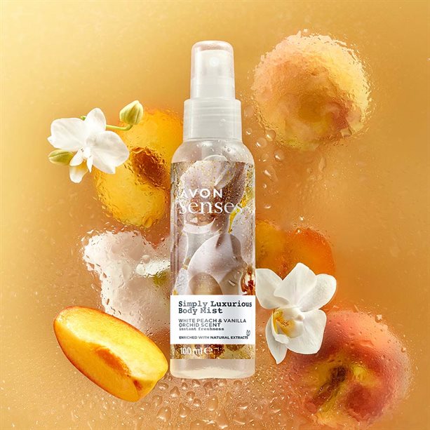 Senses Simply Luxurious Body Mist: White Peach Vanilla Orchid
