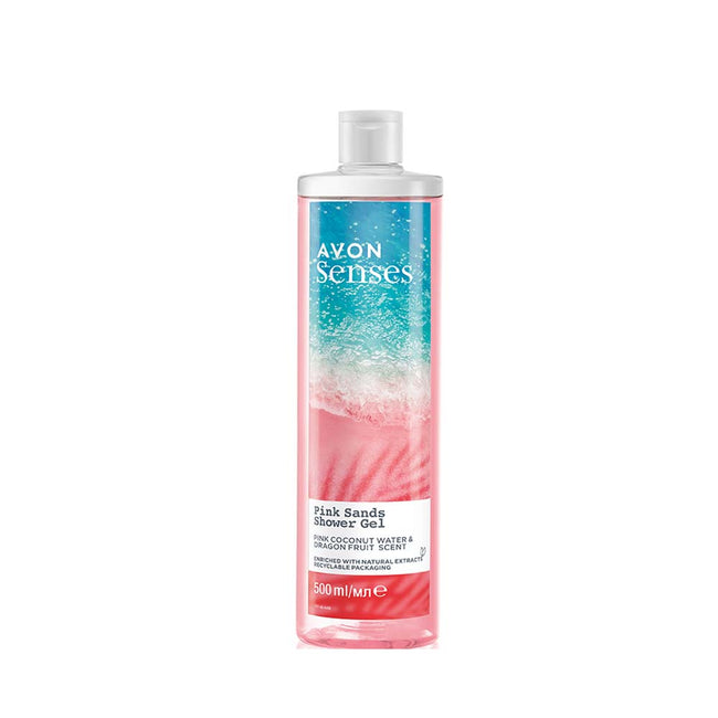Senses Pink Sands Shower Gel: Coconut Water & Dragon Fruit - 500ml